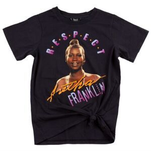 Aretha Franklin Respect Girls Cotton T-shirt